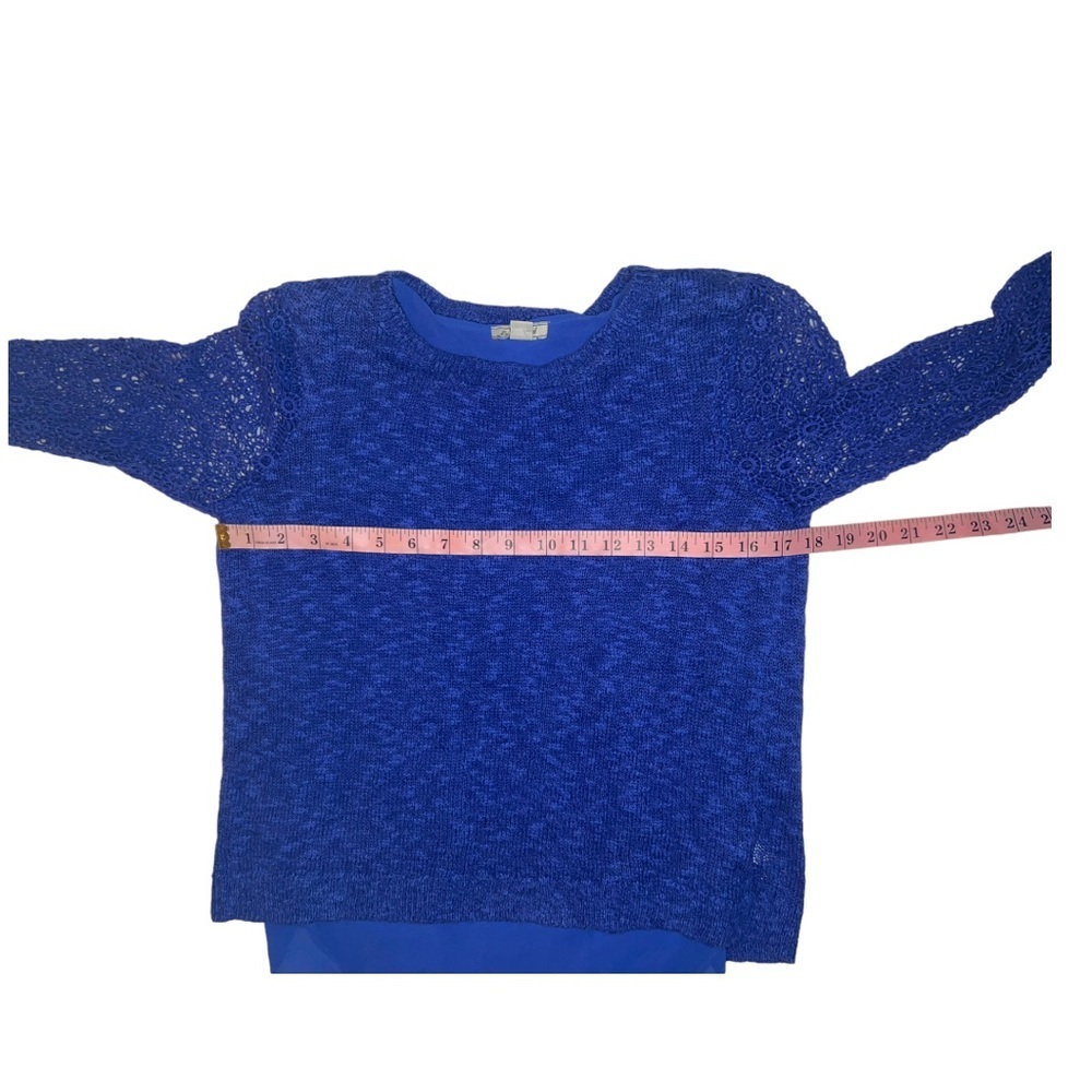 Lucky Brand  Cinema Sweater, Size XS, Blue - Picture 6 of 11